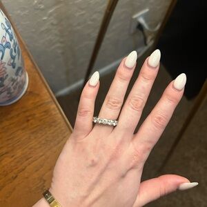 Moissanite Eternity Wedding Band 7.5 CTW